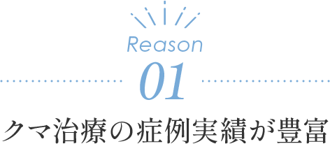 クマ治療の奨励実績が豊富