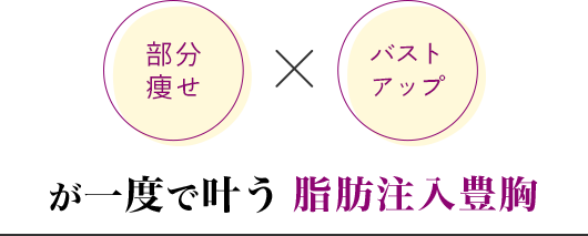 部分痩せ×バストアップが一度で叶う