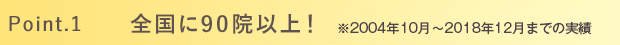 Point.1 全国に87院！