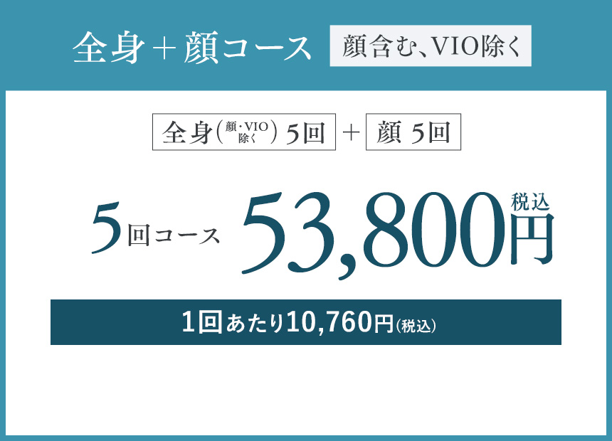 全身＋顔コース