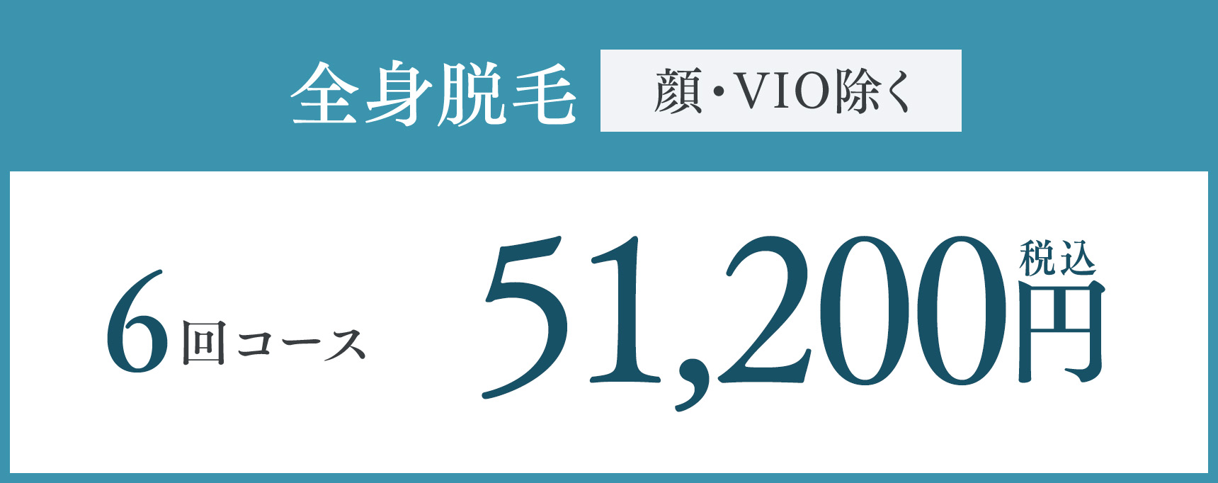 全身脱毛 顔・VIO除く