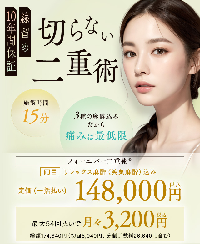 湘南美容クリニックの二重整形 切らない二重術