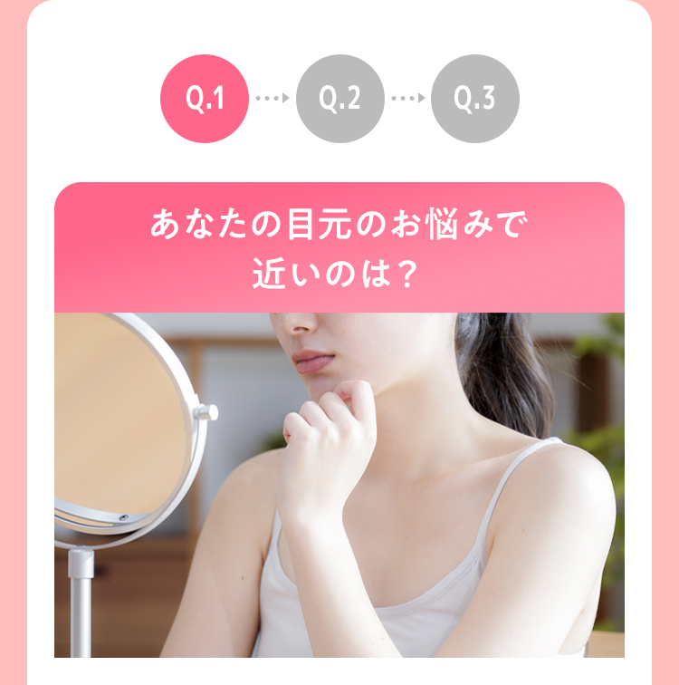 Q1 あなたの目元のお悩みで近いのは？
