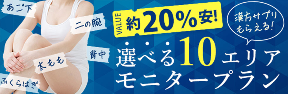 選べる10エリアモニタープラン