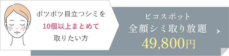 ピコスポット全顔シミ取り放題